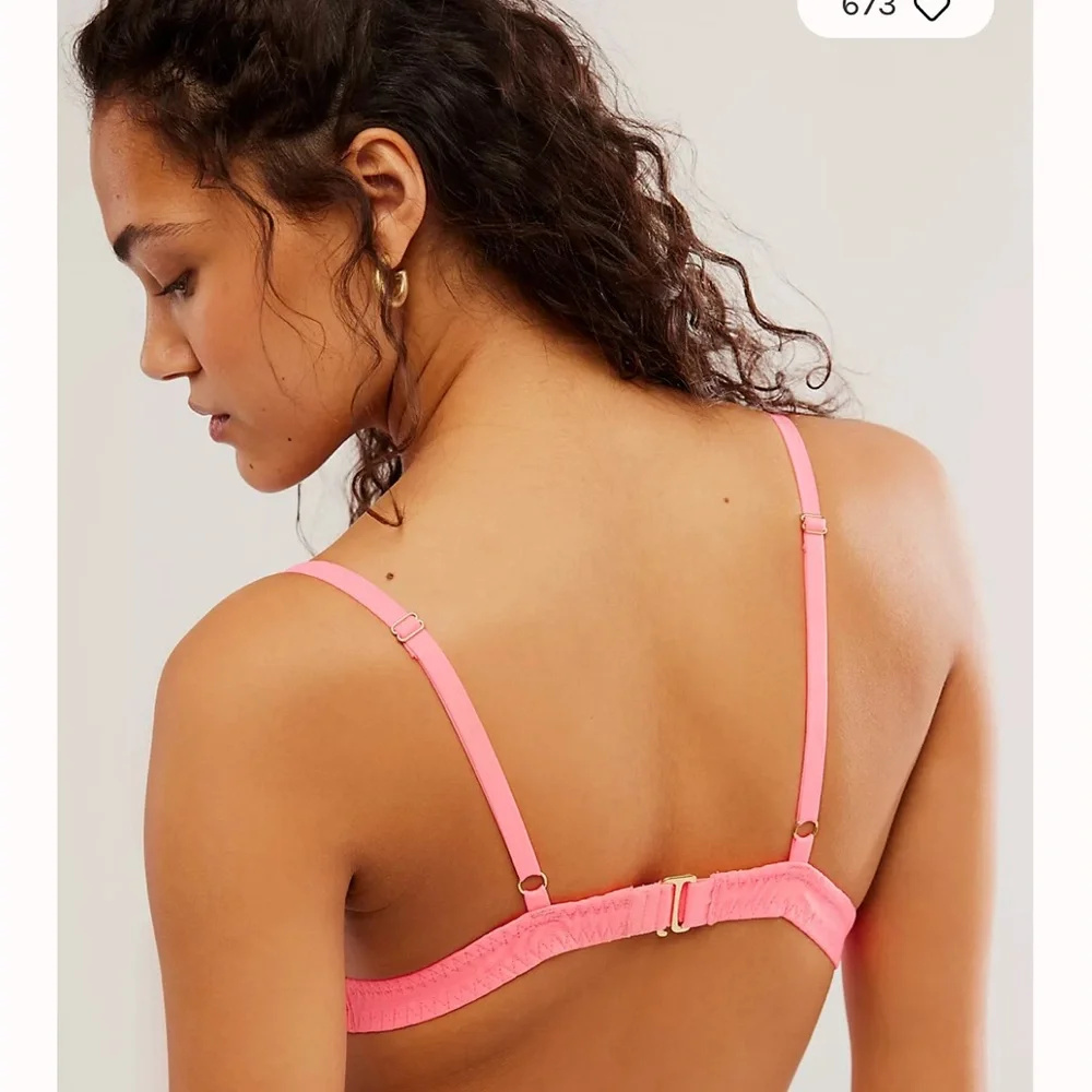 NWT On The Double Bralette In Bubblegum